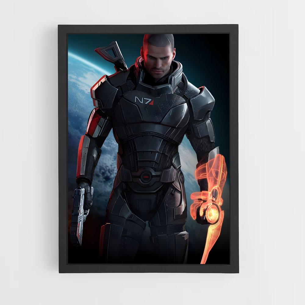 Poster L'Héritier de la Galaxie – affiche Mass effect (vue 2)